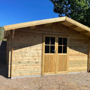 Abri de jardin en bois 2 pentes